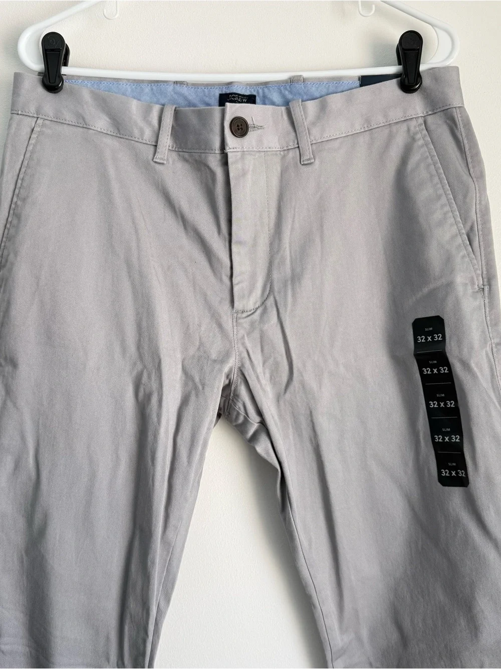 NWT J. Crew Slim-fit Original Chino Pant Polished Stone Light Gray Size 32x32